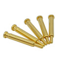 Customized 24V Gold Plated Small Brass Scrwe Thread Spring Loaded Contact Pogo Pin For PCB Test USB Electric Charger